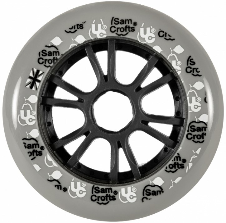 UnderCover Sam Crofts Foodie 2nd Edition inline skate wheel of 110 mm diameter and 85A durometer with bullet radius